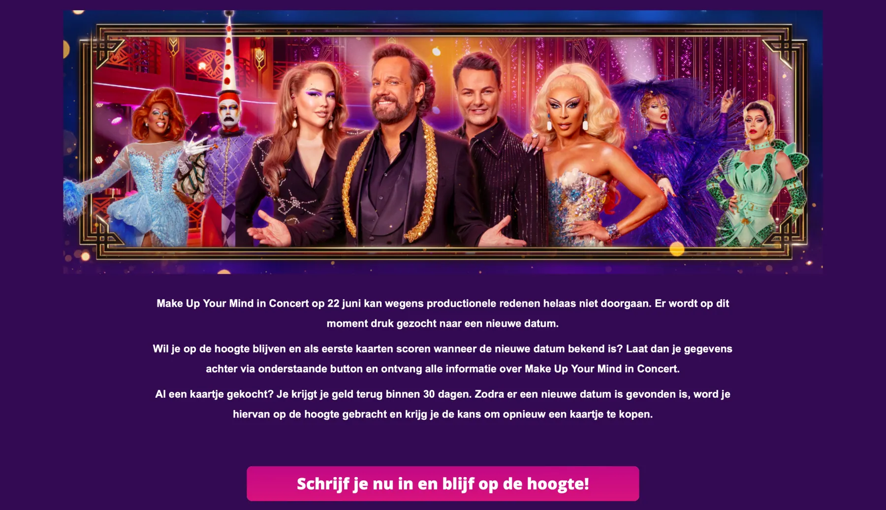 Make Up Your Mind in Concert, beeld 2 uit het project