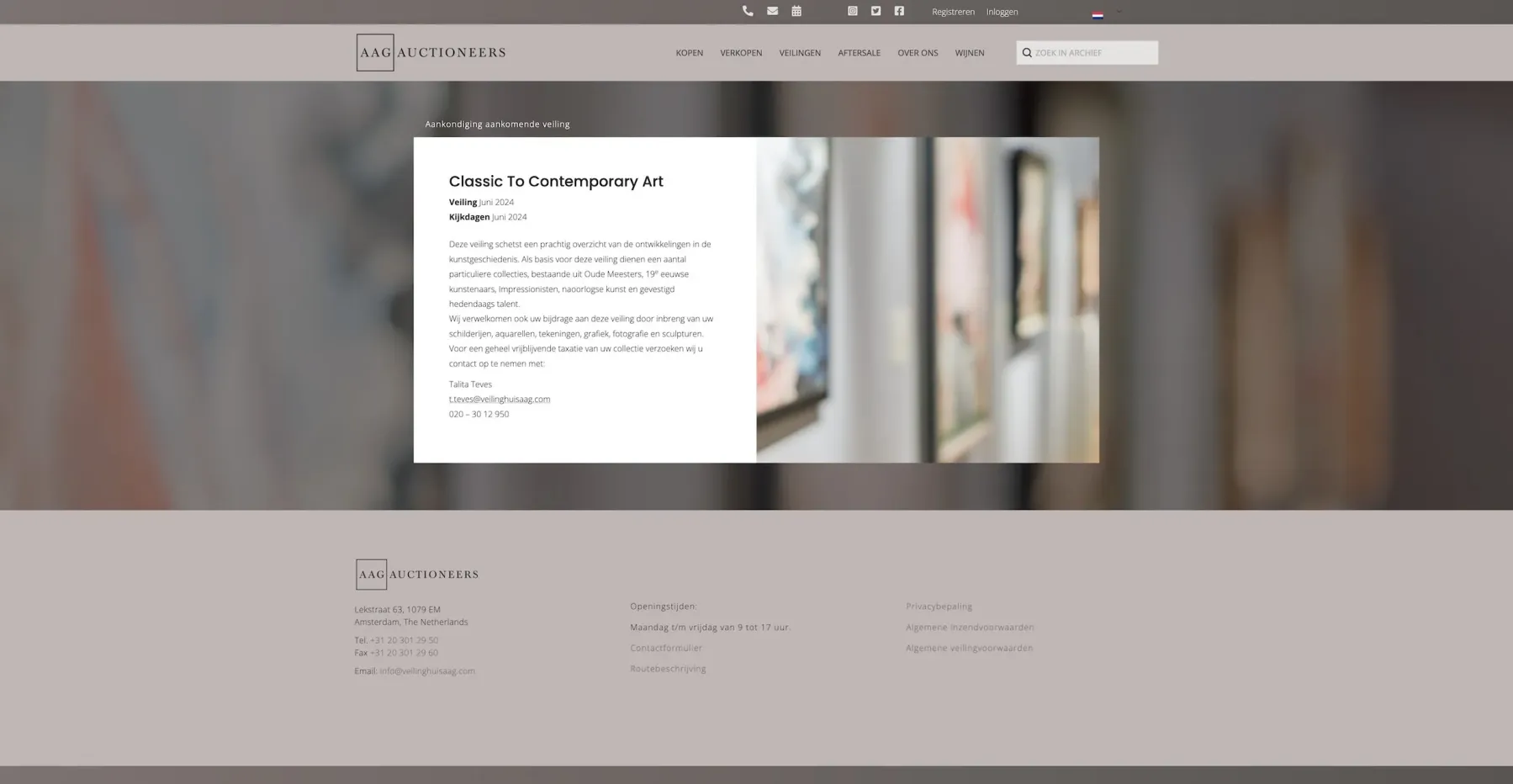 Veilinghuis AAG, beeld 1 uit het project