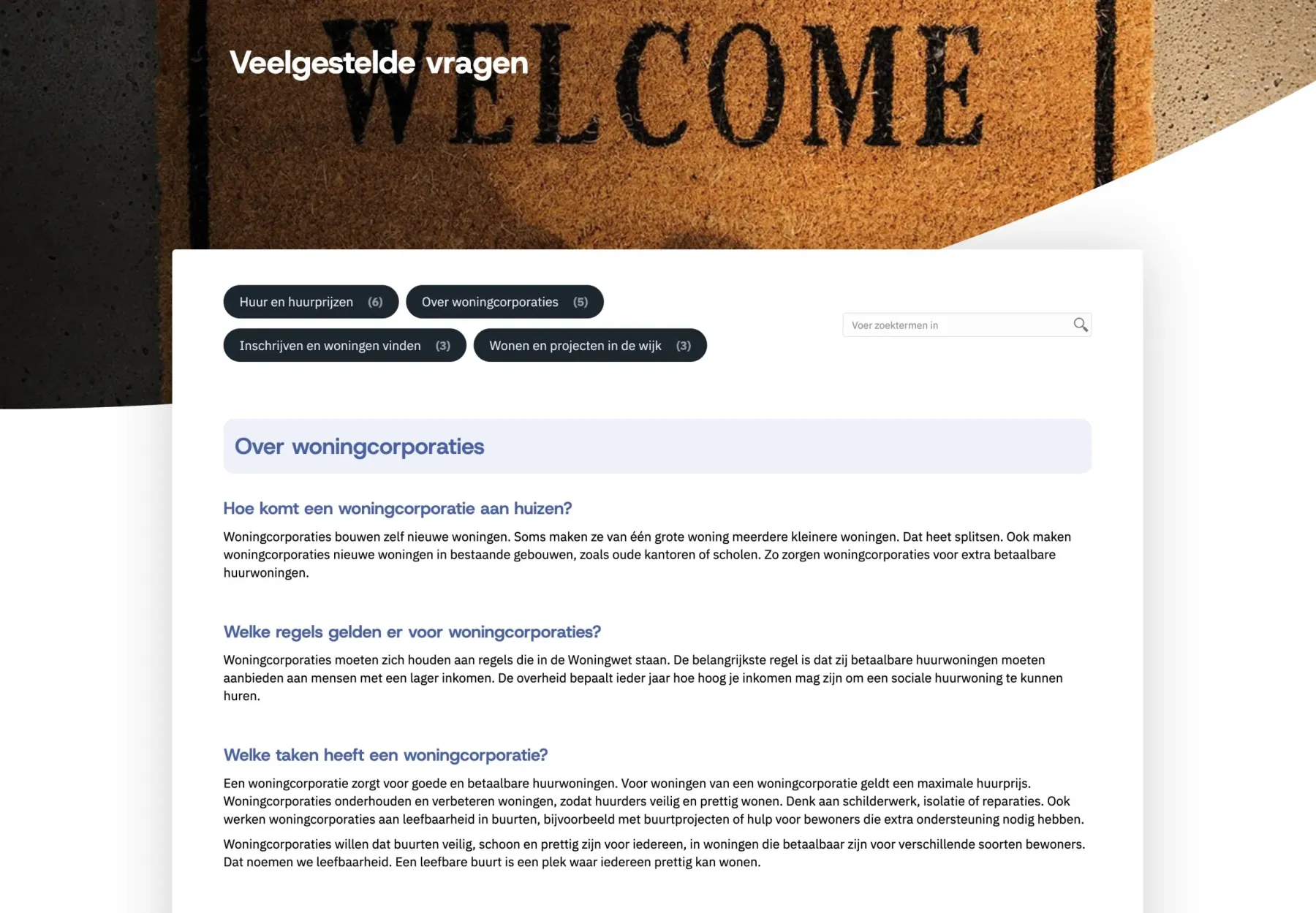 Dit is het werk van woningcorporaties, beeld 2 uit het project